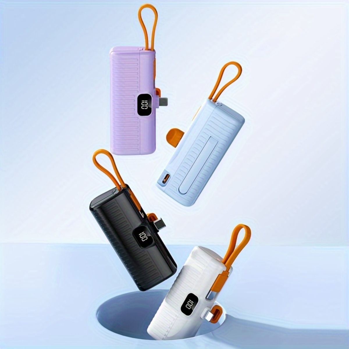 Draagbare powerbank 5000 mAh - Zwart