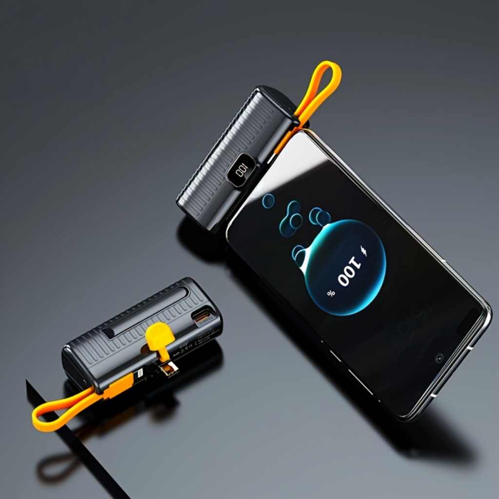 Draagbare powerbank 5000 mAh - Zwart